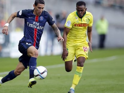 Di María en el partido contra el Nantes el pasado 26 de septiembre.