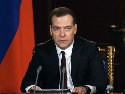 O primeiro-ministro russo, Dimitri Medvedev.
