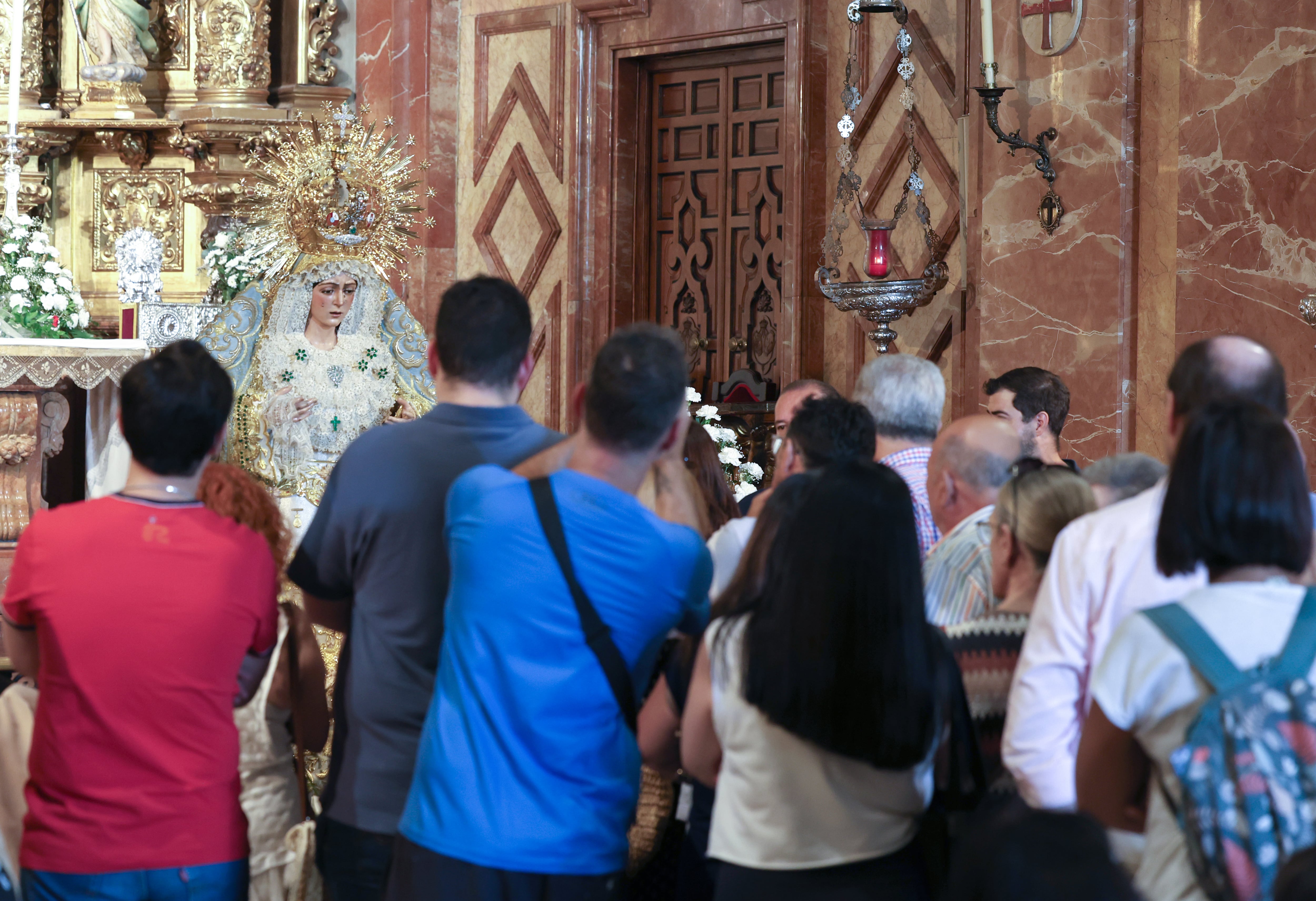 La Virgen de La Macarena, después de ser restaurada.