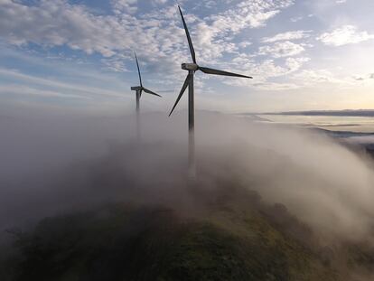 Los Santos Wind Farm, south of the province of San José (Costa Rica); image provided by the Coopesantos cooperative.