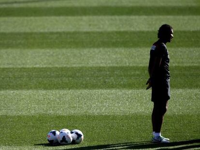 Simeone, durante un entrenamiento.