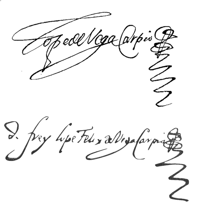 Firma de Lope de Vega.