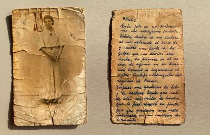 Fotografía de Pilar de Blas que José Américo Tuero Paraja, quien sobrevivió al franquismo, portaba en su cartera.