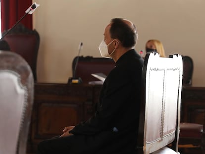 El sacerdote José Luis Galán durante el juicio el pasado mes en la Audiencia Provincial de Toledo.