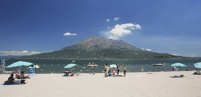 La playa de Iso, en Kagoshima (Kyushu, Japón).