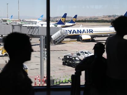 Aviones de Ryanair en el aeropuerto Adolfo Suárez Madrid - Barajas.