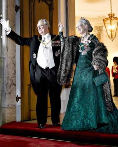 El príncipe Enrique y la reina Margarita de Dinamarca en 2015.