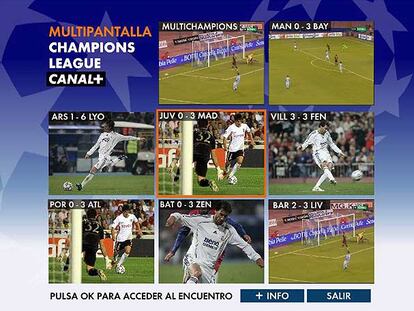 Imagen de la pantalla de Canal+ Eventos desde la que se podrán seleccionar los partidos.