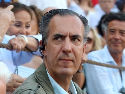 Jaime de Marichalar, en una corrida de toros en Málaga en agosto de 2018.