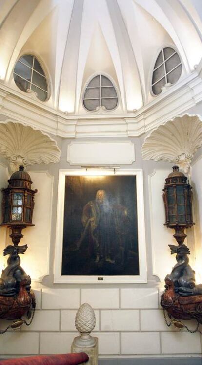 Interior del palacio del marqués de Santa Cruz.