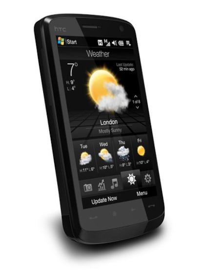 El HTC Touch HD,  ejemplo de teléfono tácti.