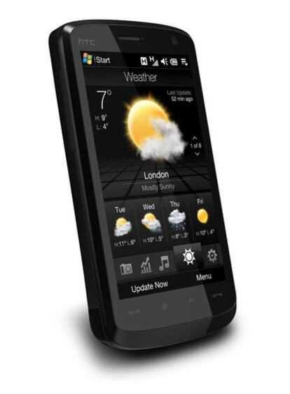 El HTC Touch HD, ejemplo de teléfono tácti.