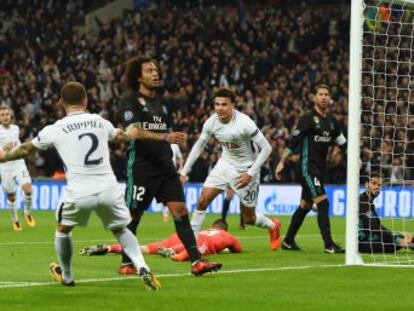 El equipo de Pochettino supera con creces al de Zidane, tan poco enchufado en Wembley como lo estuvo en Girona. Cristiano redujo la goleada a última hora