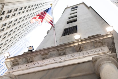 Entrada de la Bolsa de Nueva York.