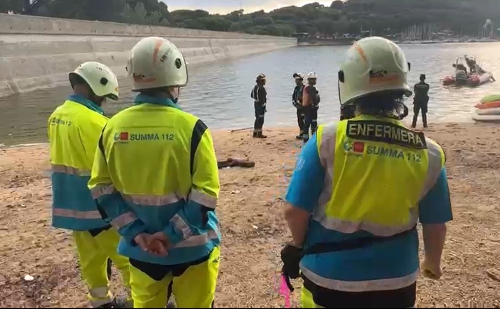 Un equipo de drones encuentra el cadáver de un hombre de 57 años ahogado en el pantano de San Juan, en Madrid