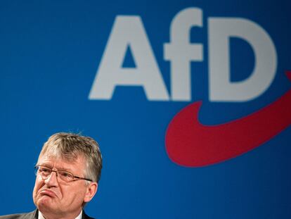El copresidente de Alternativa para Alemania, Jörg Meuthen, durante un congreso del partido celebrado en Dresde, al este de Alemania.