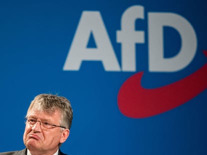 El copresidente de Alternativa para Alemania, Jörg Meuthen, durante un congreso del partido celebrado en Dresde, al este de Alemania.