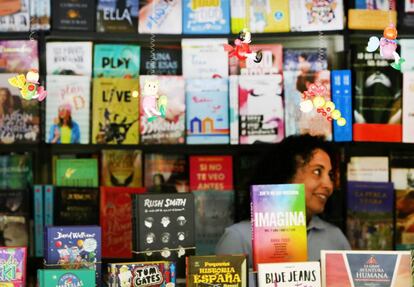 Una caseta de la Feria del Libro de Madrid.