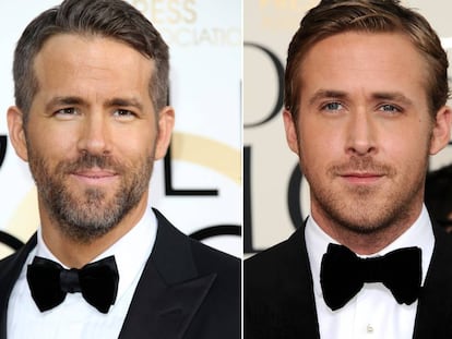 Ryan Reynolds y Ryan Gosling, en la gala de los Globos de Oro.
