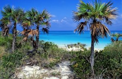 Playa de Cayo Guillermo, en el archipiélago de los Jardines de la Reina.