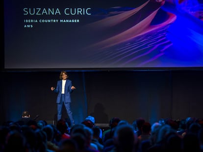La directora general de Amazon Web Services para España y Portugal, Suzana Curic, durante la AWS Summit 2024.