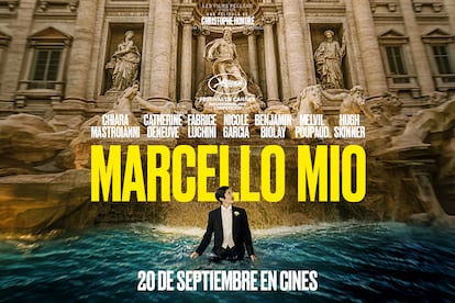 Cartel promocional de la película 'Marcello Mio', en cines el 20 de septiembre.