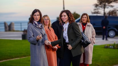 Llegada de la presidenta de la Comunidad de Madrid, Isabel Díaz Ayuso.