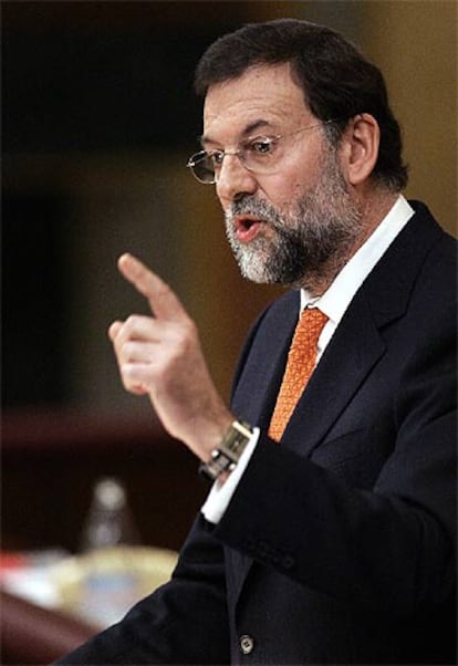 Mariano Rajoy, durante el debate.