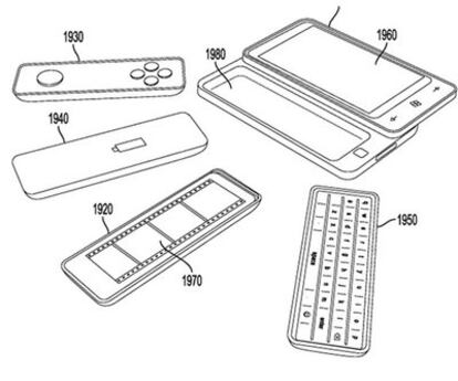 El móvil modulable y sus accesorios.