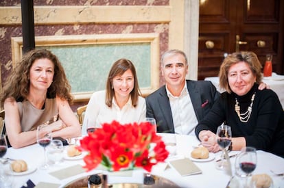 Ana Gómez (Jacques Bogart), Susana Hernández (S Moda), Valentín Ruiz (Zenith) y Camino Sánchez (Optimedia).