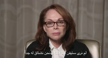 A mãe de Steven J. Sotloff pede sua libertação em um vídeo.