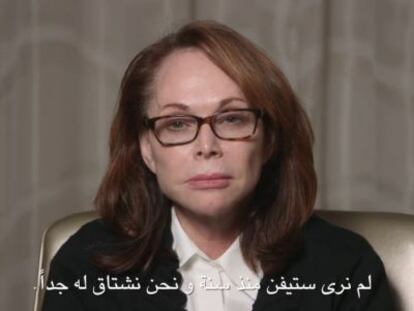 A mãe de Steven J. Sotloff pede sua libertação em um vídeo.