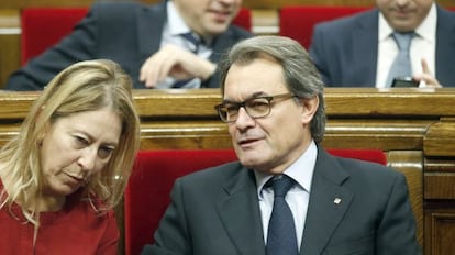 Artur Mas, i la seva vicepresidenta, Neus Munté.