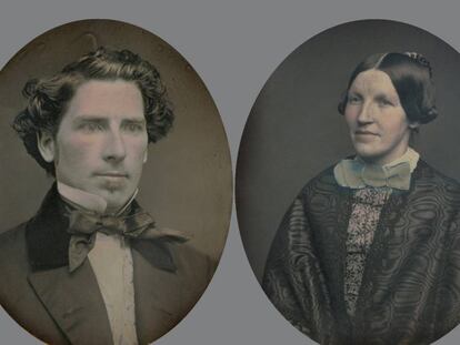 Dos daguerreotips de la col·lecció.