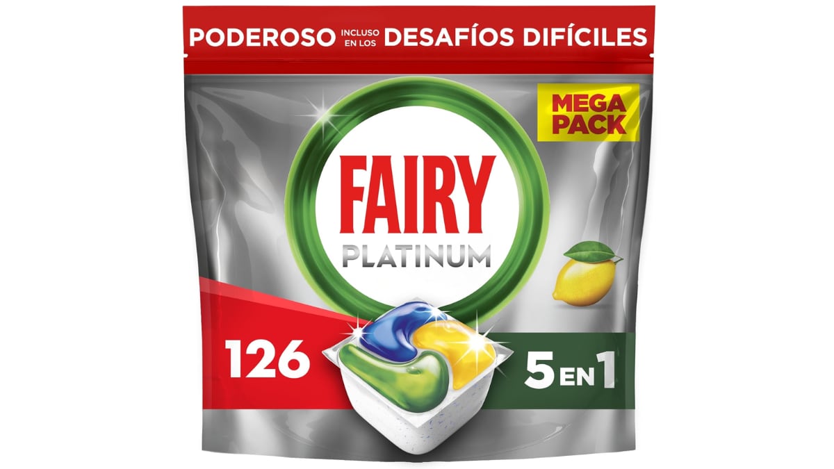 Cápsulas para el lavavajillas Fairy.