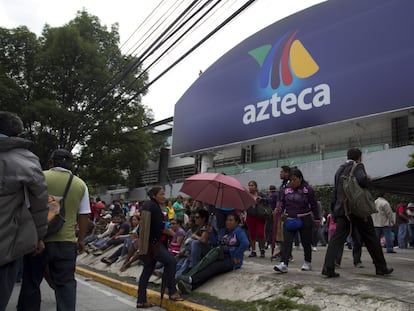 Oficinas de TV Azteca el 27 de agosto 2013.
