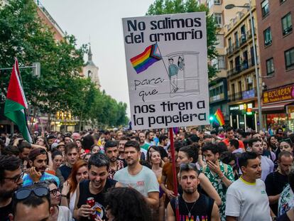 Manifestación del Orgullo Crítico en Madrid, el 28 de junio de 2023.