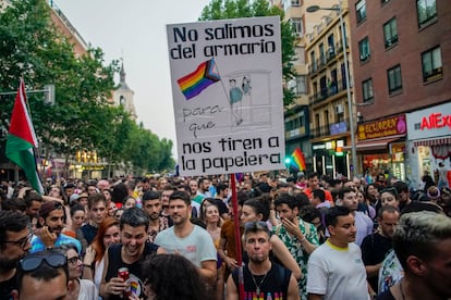 Manifestación del Orgullo Crítico en Madrid, el 28 de junio de 2023.