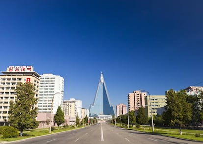 El Ryugyong Hotel, el gigantesco hotel de Pyongyang que lleva 31 años vacío.