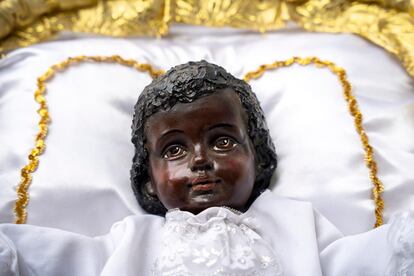 La figura del Niño Dios Negro, en Quinamayó.