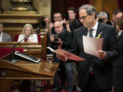 El nuevo presidente de la Generalitat, Quim Torra.