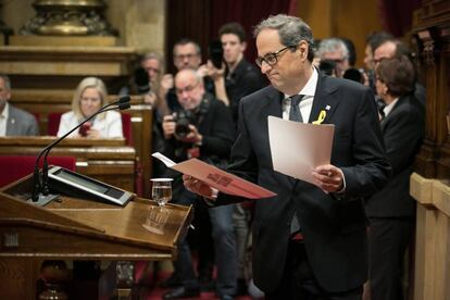 El nuevo presidente de la Generalitat, Quim Torra.