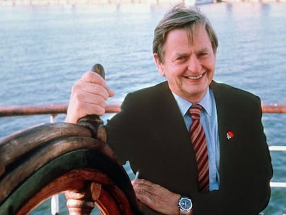 Olof Palme fotografiado en la década de los ochenta en Estocolmo.