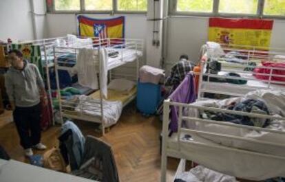 El albergue donde se hospedan los españoles, en Erfurt.