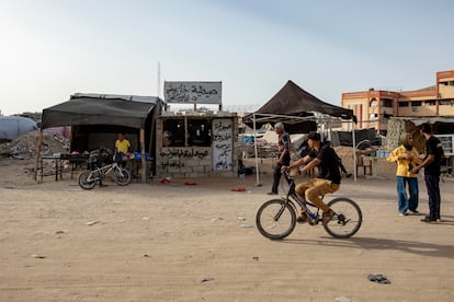 Una calle de Jan Yunis, en Gaza.