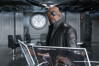 Samuel L. Jackson, en la película 'Los Vengadores'