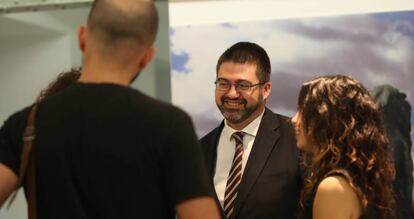 El concejal de Economía y Hacienda, Carlos Sánchez Mato, en el pleno municipal.