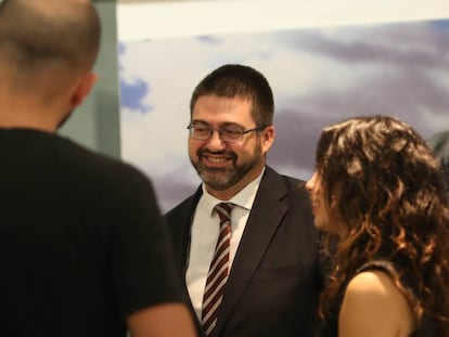 El concejal de Econom&iacute;a y Hacienda, Carlos S&aacute;nchez Mato, en el pleno municipal. 