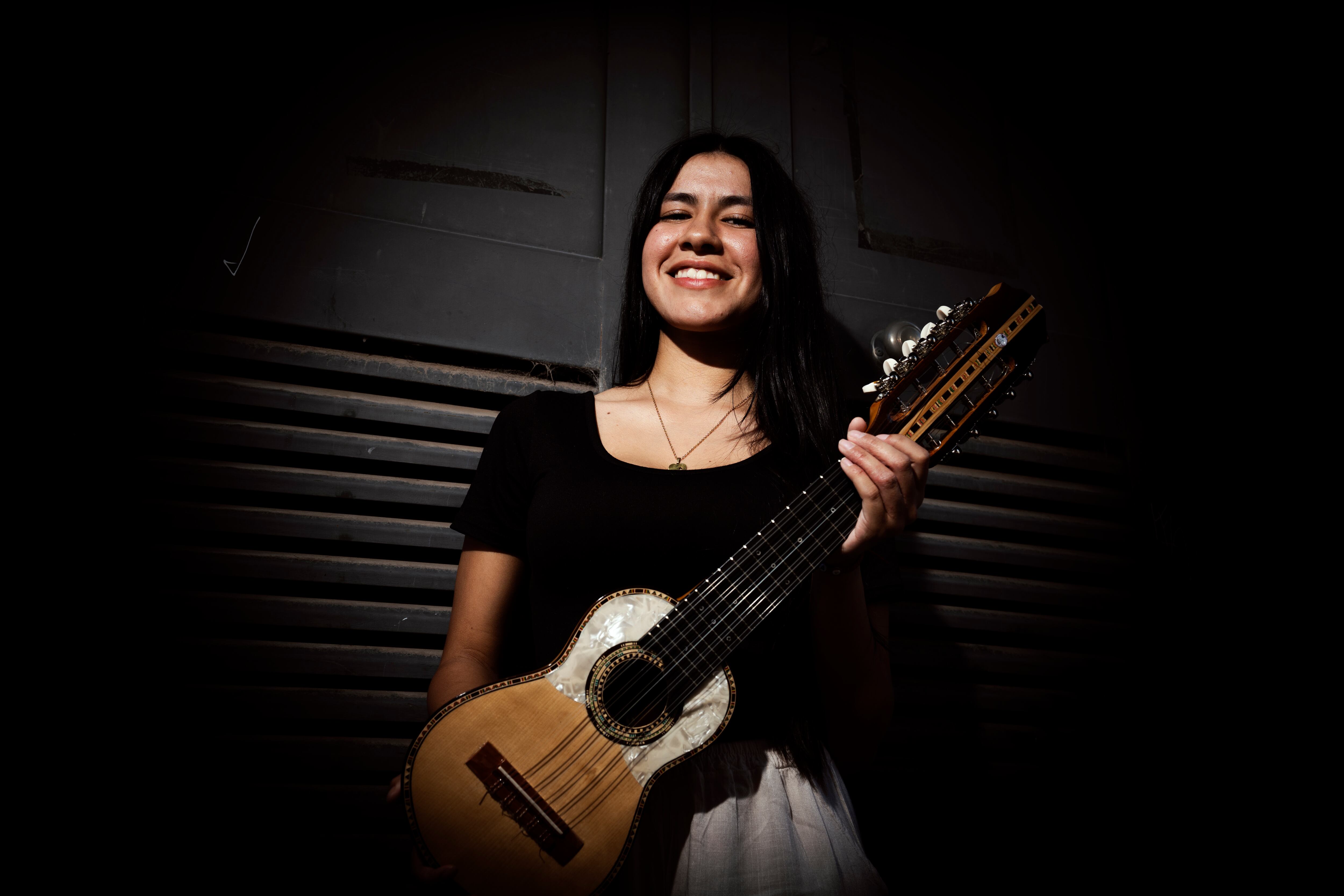 Belinda García en el barrio 21-24, el 10 de marzo.