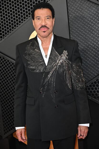 El cantante Lionel Richie, a su llegada a la alfombra roja de los Grammy.